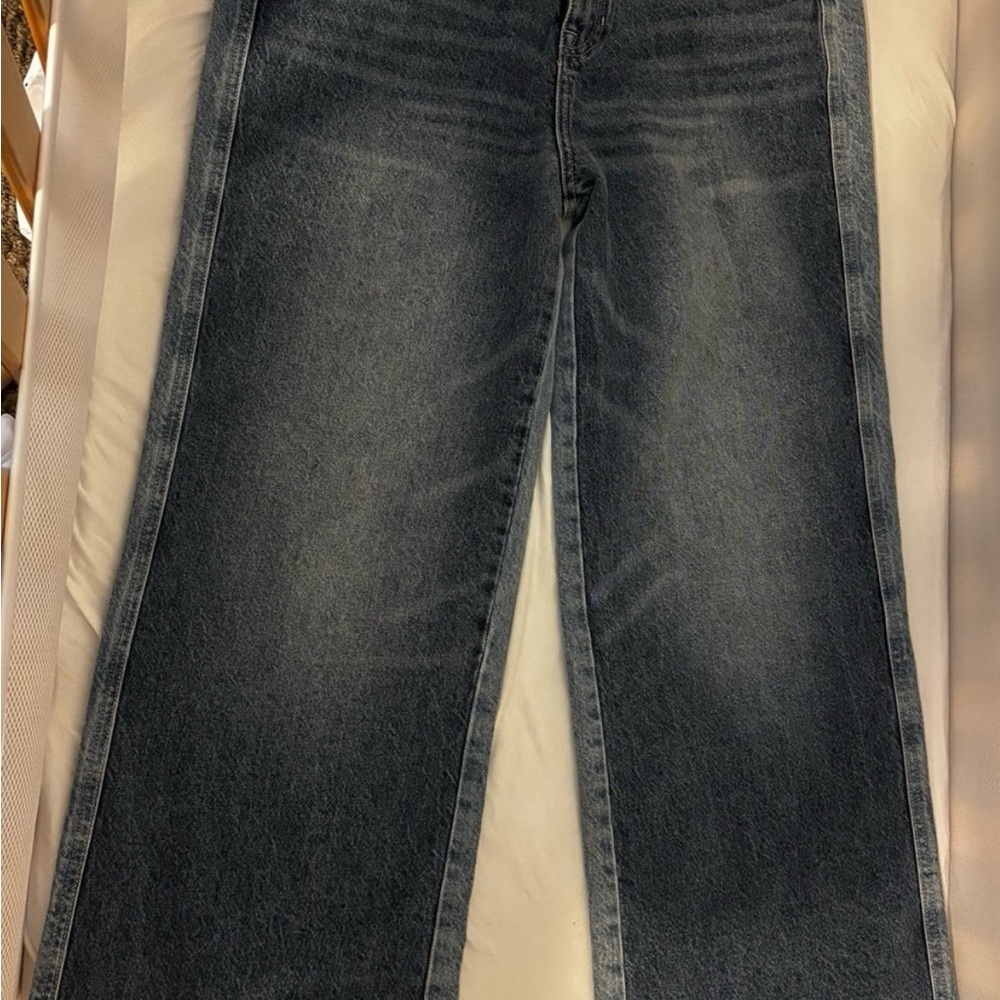 PacSun Women's Straight Leg Jeans - Dark Blue
